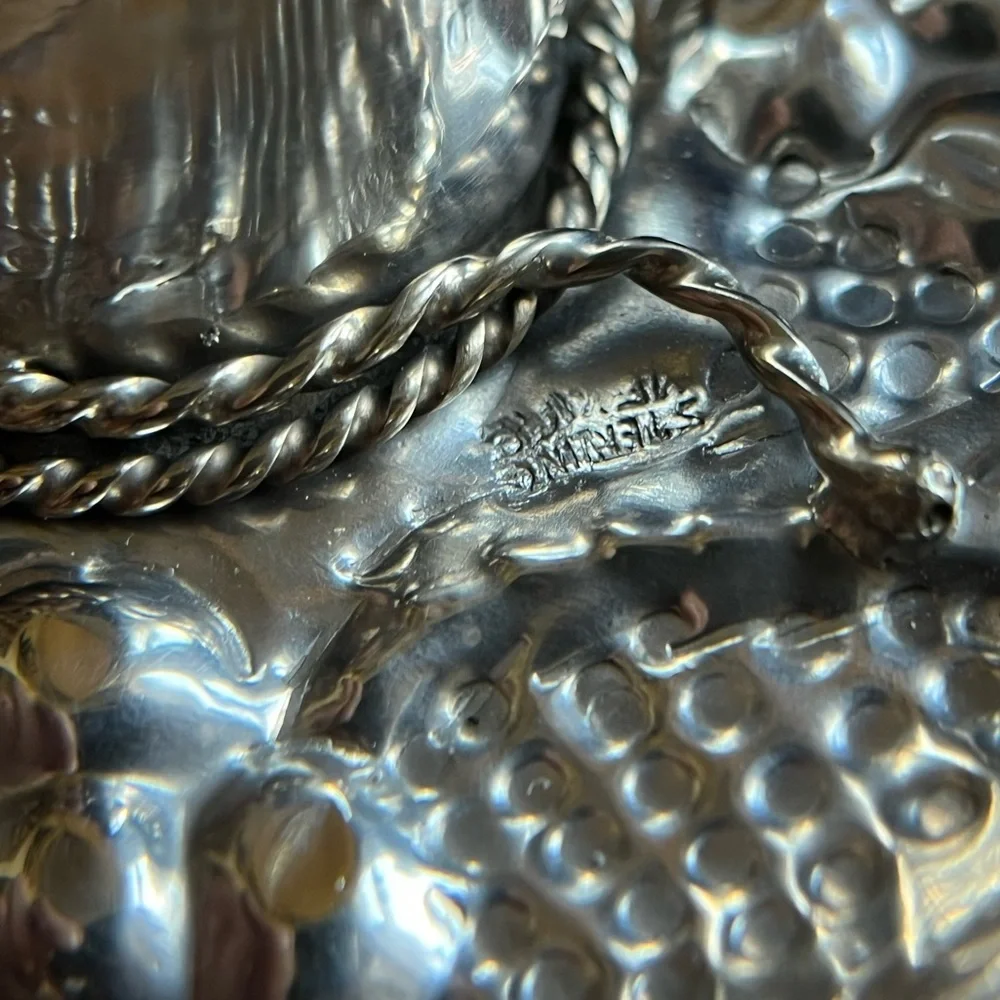 Vintage Mexico Sterling Silver Sombrero Hat Ring Tray - Picture 7 of 9